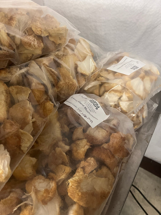 Premium Organic Lion's Mane Mushroom Powder - 100% USA Grown in Tennessee - fruiting bodies only, no mycelium